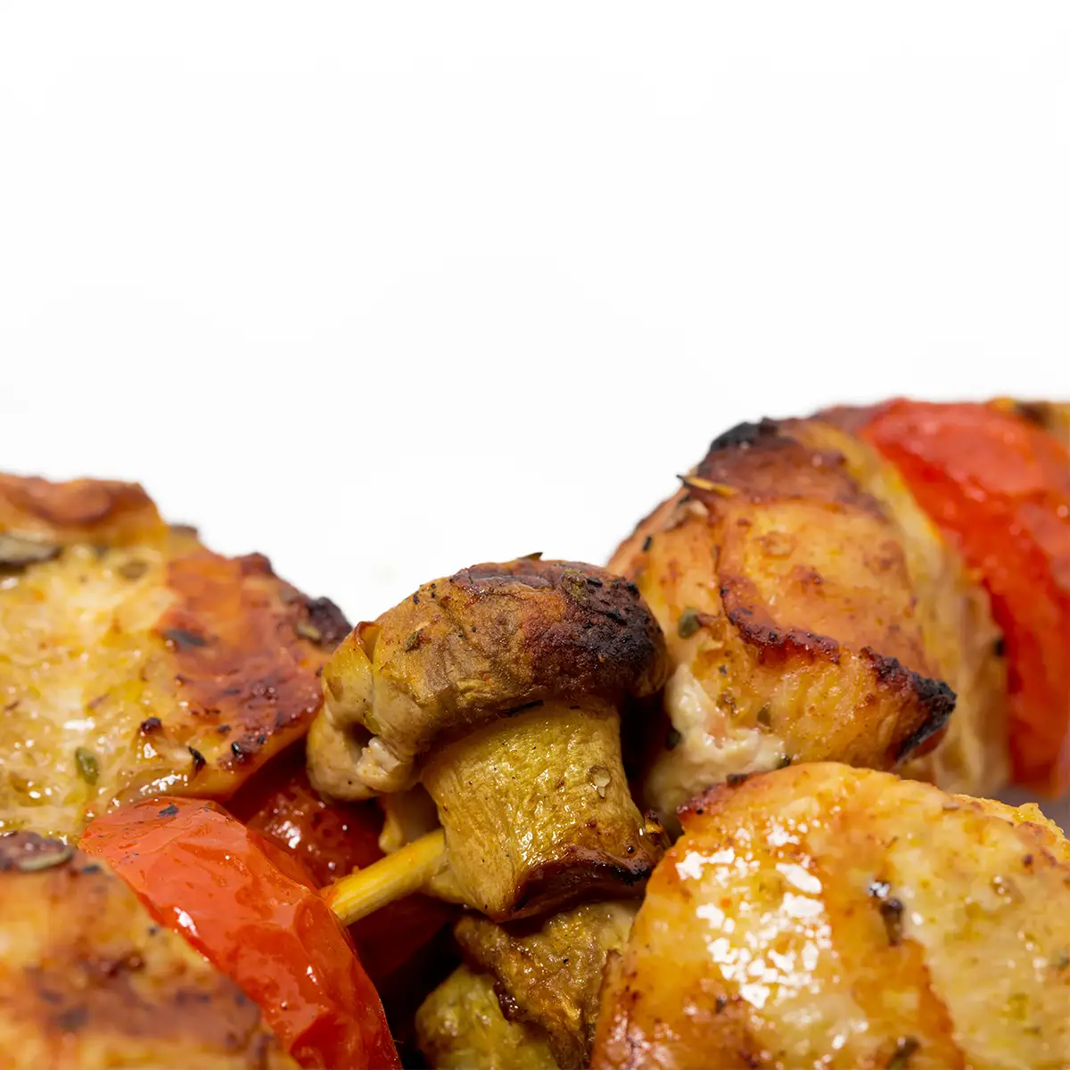 Hähnchen-Champignon Spieß