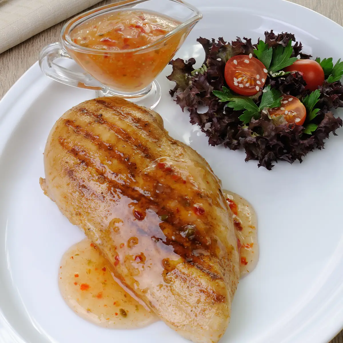 Hähnchensteak Honig-Senf