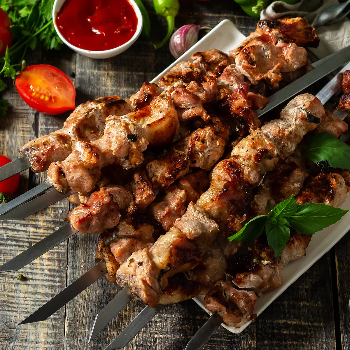 Puten Schaschlik Spieße