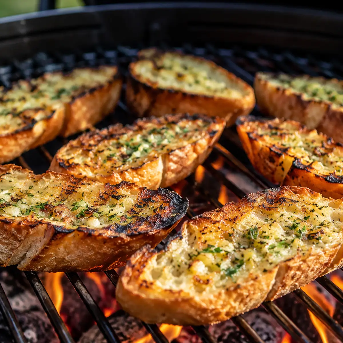 Kräuterbaguette vom Grill